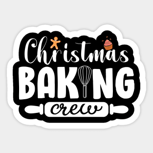 Christmas Baking Crew Funny Christmas Holiday Cookies Gift Sticker